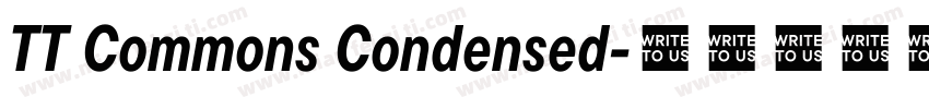 TT Commons Condensed字体转换
